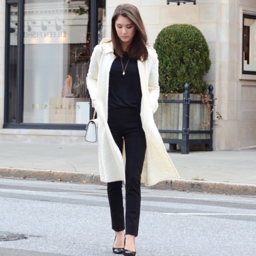 EVERLANE The Stretch Ponte Crop Pant In Black